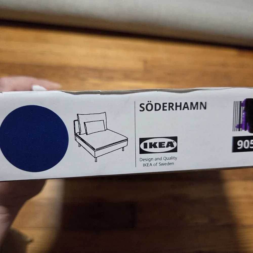 Ikea SODERHAMN 1-seat section COVER hillared dark blue 905.577.73 - NEW OPEN BOX